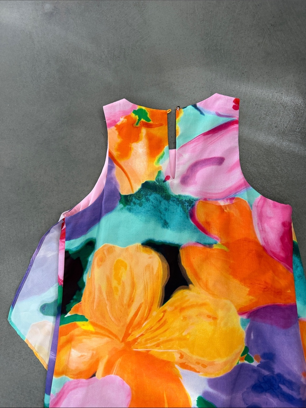 Ralph Lauren Pink Multi Floral Sleeveless Midi Dress - Picture 4 of 5